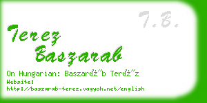 terez baszarab business card